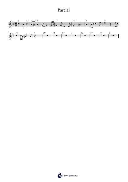 Parcial Sheet Music by Unknown author-Arr.Hebart Timron