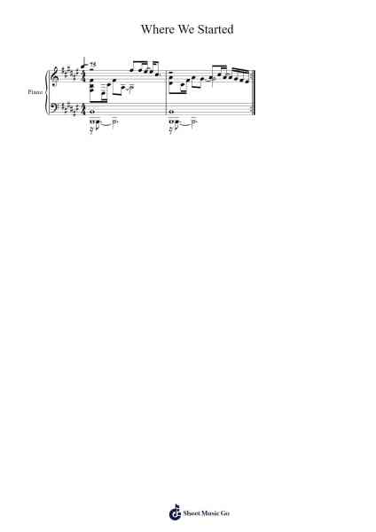 Where We Started Sheet Music by Lost Sky-Arr.Juddnice