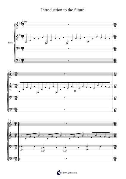 Introduction to the future Sheet Music by geekllermoviv-Arr.Linjane Barcox