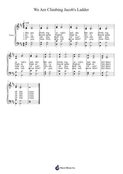We Are Climbing Jacob's Ladder Sheet Music by African-American Spiritual-Arr.Jesine
