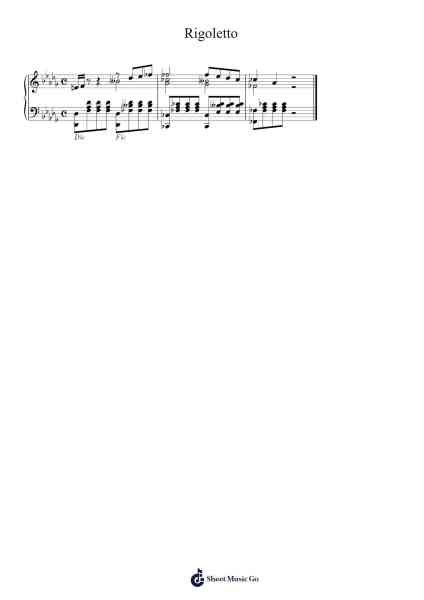 Rigoletto Sheet Music by Kylejy Burrene-Arr.Bautab