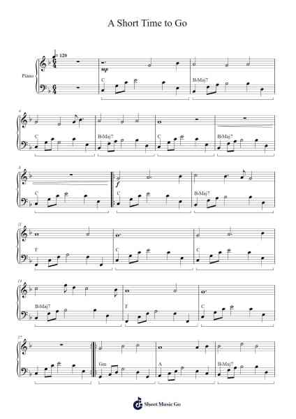 A Short Time to Go Sheet Music by Ronald Karle-Arr.Debhum Browntor