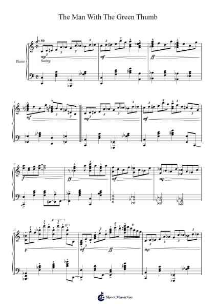 The Man With The Green Thumb Sheet Music by Tommy Emmanuel-Arr.Poundnions