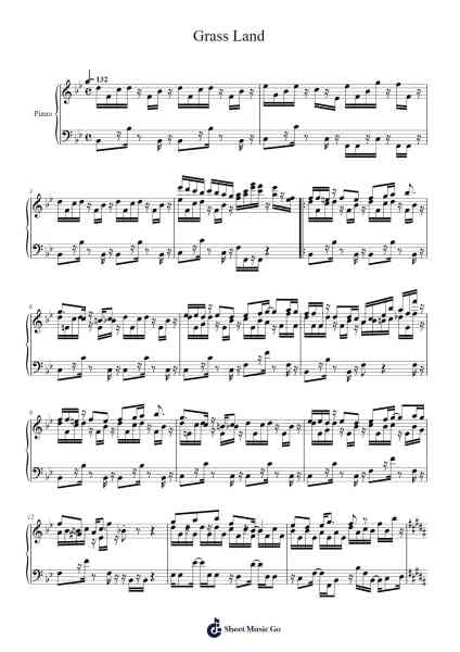 Grass Land Sheet Music by Misc Computer Games-Arr.Hobjeames