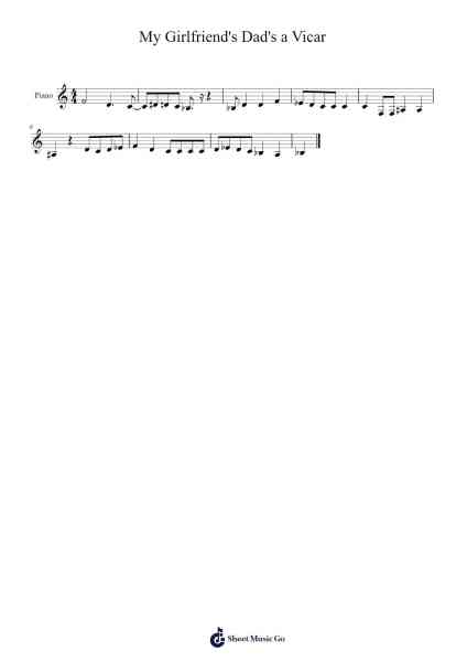 My Girlfriend's Dad's a Vicar Sheet Music by Michael "Olga" Agar-Arr.Loliz O'Conbach