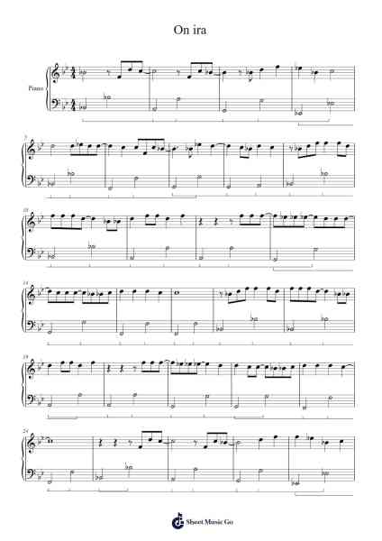 On ira 樂譜由 Anne-Cécile Pirlot - 編曲 Lanme