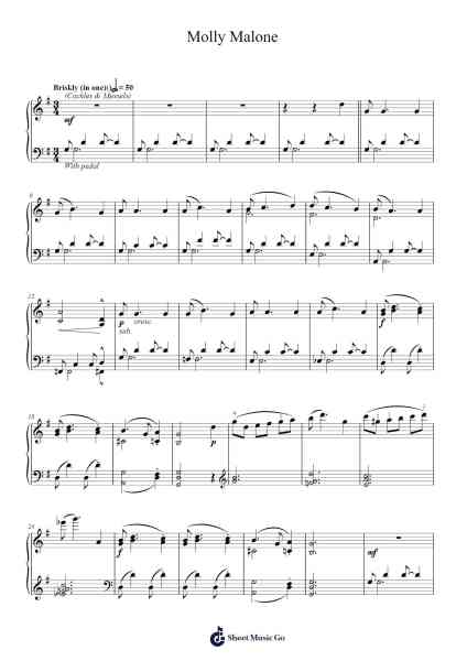 Molly Malone Sheet Music by Misc Traditional-Arr.Stanthy