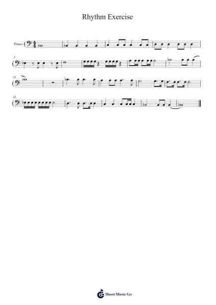 Rhythm Exercise Sheet Music by Borglie Moied-Arr.Wolian