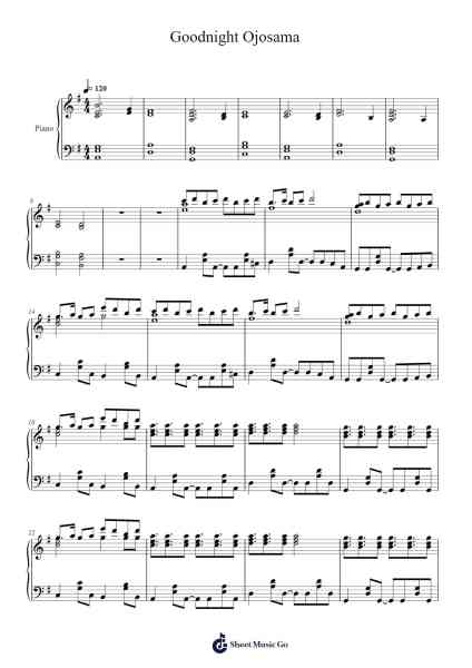 Goodnight Ojosama Sheet Music by Seanla Hornloyd-Arr.Trund Milsoll