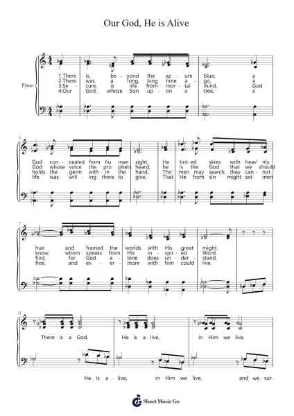 Our God, He is Alive Sheet Music by A. W. Dicus-Arr.Cumrusk Wescky