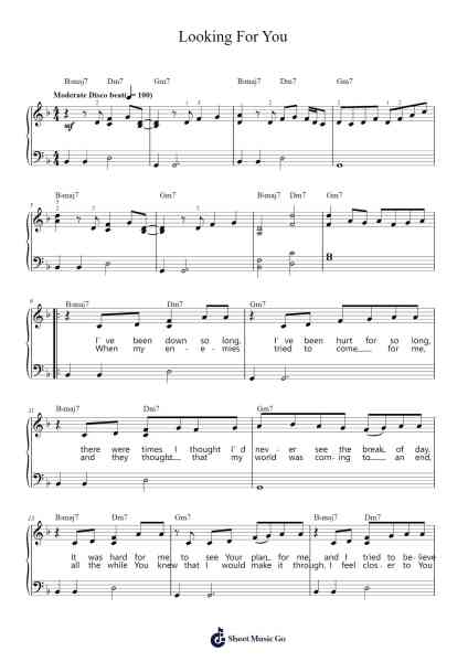 Looking For You Sheet Music by Kirk Franklin-Arr.Thompze