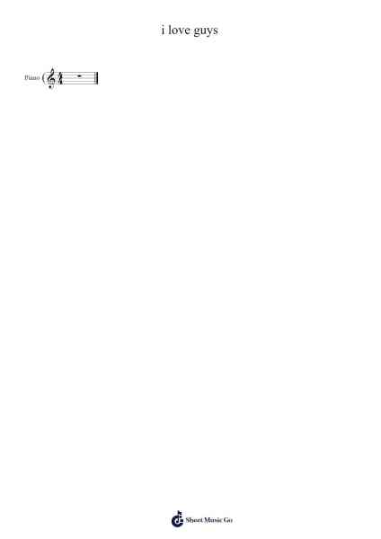 i love guys Sheet Music by One Heart Apart-Arr.Maclup