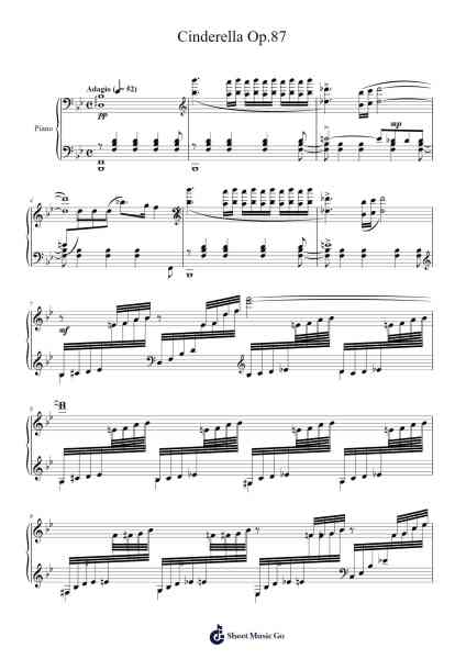 Cinderella, Op. 87: Act I, No. 11 - Second Appearance of the Fairy Godmother Sheet Music by Sergei Prokofiev-Arr.Cashlyle Windnix