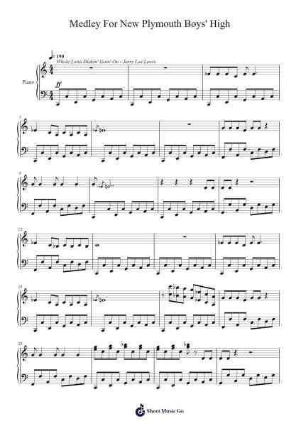 Medley For New Plymouth Boys' High Sheet Music by James Leung-Arr.Yerleen Virdean