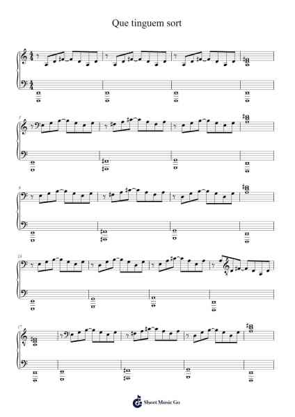 Que tinguem sort Sheet Music by Unknown author-Arr.Hugill