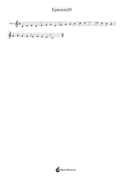 Ejercicio29 Sheet Music by -Arr.Webbjohn Zafy