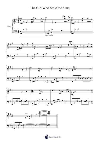 The Girl Who Stole the Stars Sheet Music by Yasunori Mitsuda-Arr.Quinncol