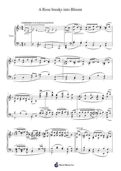 8 - A Rose Breaks into Bloom Sheet Music by Johannes Brahms-Arr.Faulkmax