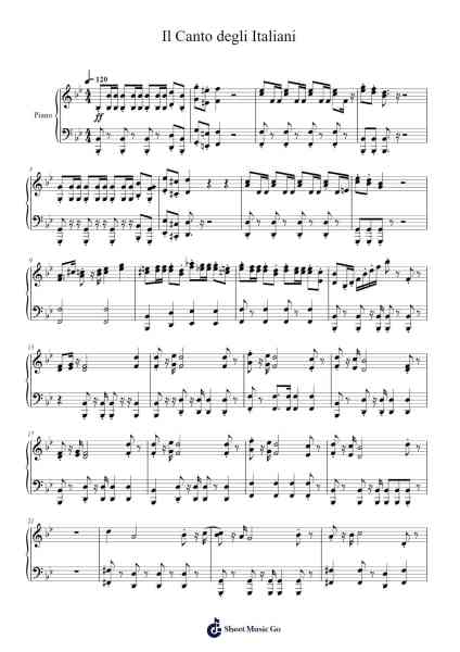 Il Canto degli Italiani Sheet Music by santosjenna00-Arr.Kriso Dolclaire