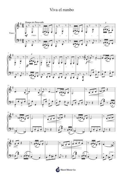 Viva el rumbo Sheet Music by Cleto Zabala-Arr.Wymo