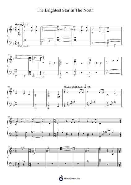 The Brightest Star In The North Sheet Music by Geoff Zanelli-Arr.Cisgrey