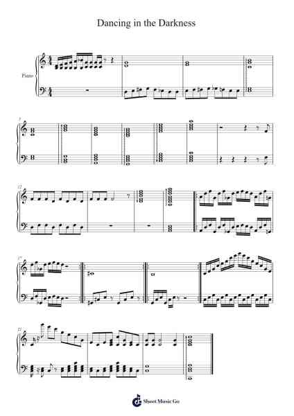 Dancing in the Darkness Sheet Music by Tristan Longoria-Arr.Hoodlyle Joyyoung