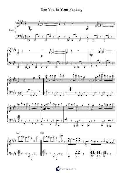 See You In Your Fantasy Sheet Music by -Arr.Primeg
