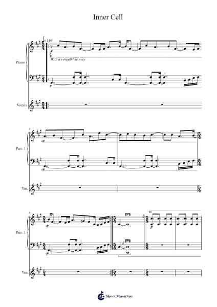 Inner Cell Sheet Music by King Gizzard & The Lizard Wizard-Arr.Gwenje Cookmike