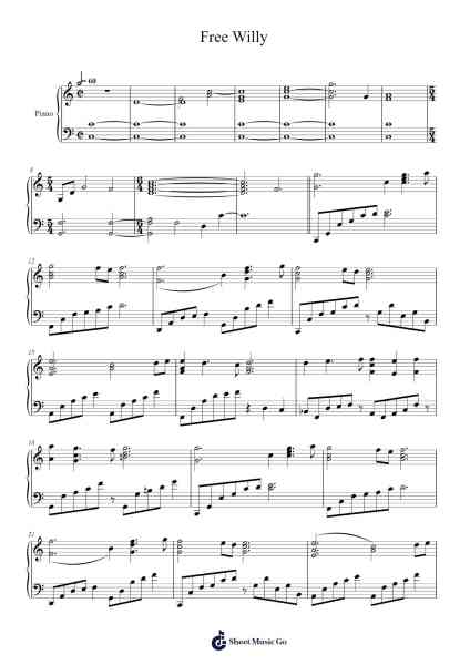 Free Willy Sheet Music by Basil Poledouris-Arr.Deanlay Dulsnow