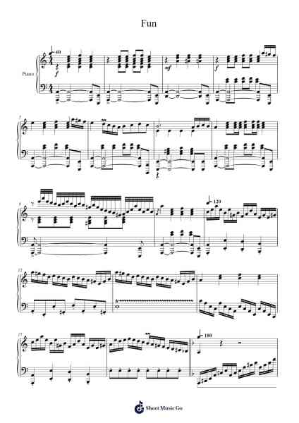 Etude "Fun" Sheet Music by Bobdel Usan-Arr.Faitheten Finntham