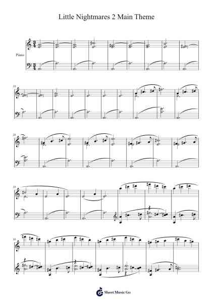 Little Nightmares 2 Main Theme Sheet Music by Tobias Lilja-Arr.Wyann Ianli