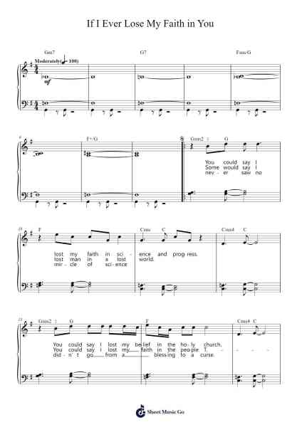 If I Ever Lose My Faith in You Sheet Music by Sting-Arr.Lhous Veholmes