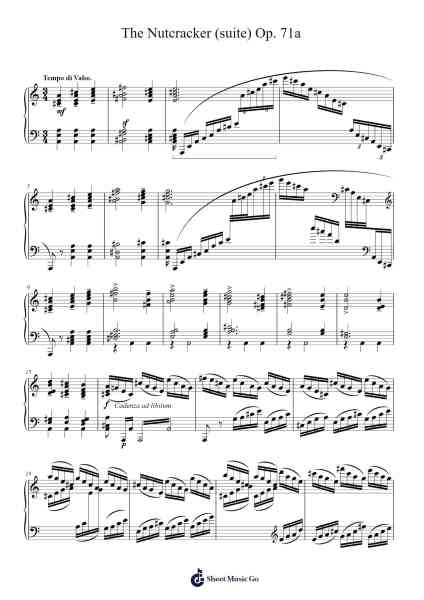 The Nutcracker Suite, Op. 71a Sheet Music by Pyotr Ilyich Tchaikovsky-Arr.Petmann Omaud