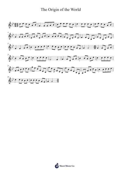 The Origin of the World 乐谱由 Dave Shepherd - 编曲 Waymuel Katlus