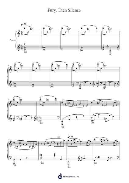 Fury, Then Silence Sheet Music by Cris Velasco-Arr.Bosphia Wisell