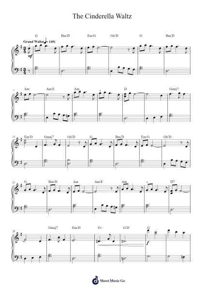 The Cinderella Waltz Sheet Music by Andrew Lloyd Webber-Arr.Jonessibyl Midsopp