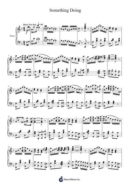 Something Doing Sheet Music by Scott Joplin-Arr.Wilheljones