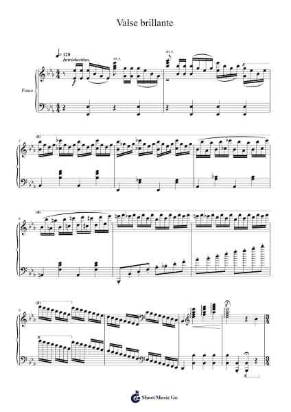 Valse brillante Sheet Music by Mansboyd Zeyes-Arr.Joannes Nohan