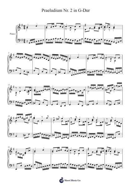 Praeludium Nr. 2 in G-Dur Sheet Music by Théodore-Alexandre Coza-Arr.Krisbe Chadky