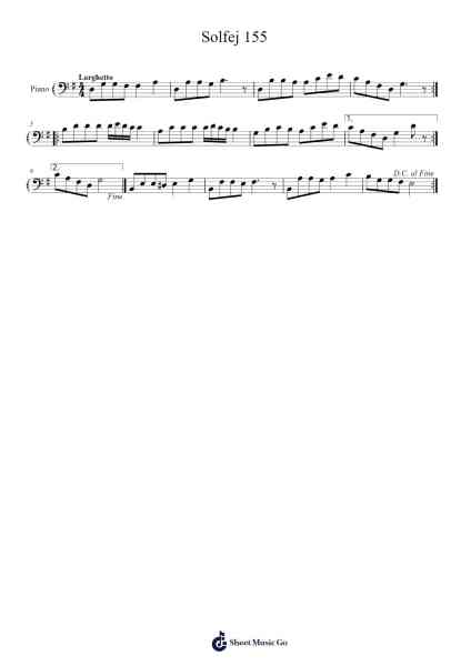 Solfej 155 Sheet Music by A. Metin Karkın-Arr.Sibylpham Surfer
