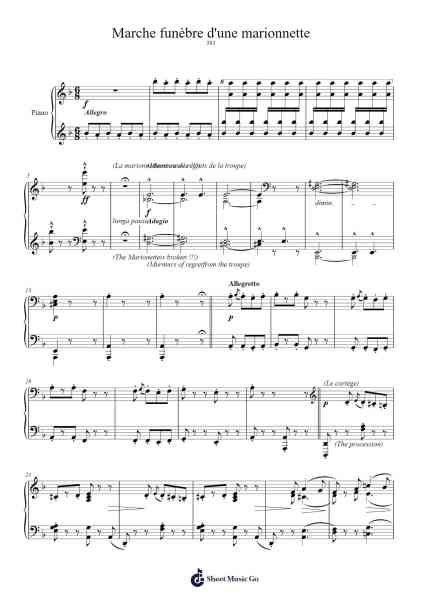 Marche funèbre d'une marionnette Sheet Music by Charles Gounod-Arr.Woolfleen Juskirk