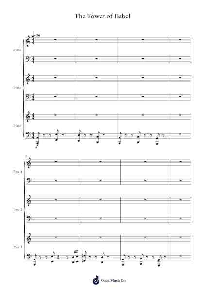 The Tower of Babel Sheet Music by Christophe Héral/Billy Martin-Arr.Hobryce Cookeniei