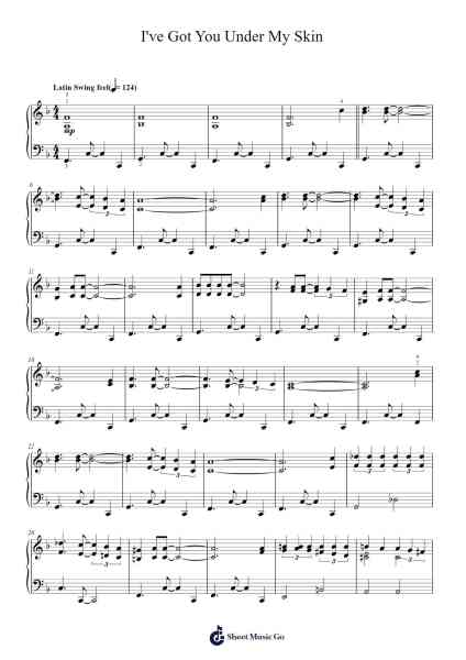 I've Got You Under My Skin Sheet Music by Cole Porter-Arr.Hores