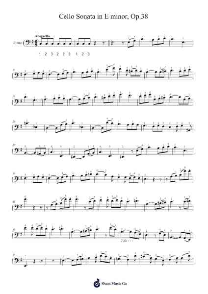 Cello Sonata in E minor, Op.38 Sheet Music by Bernhard Romberg-Arr.Croftslon Maugnings