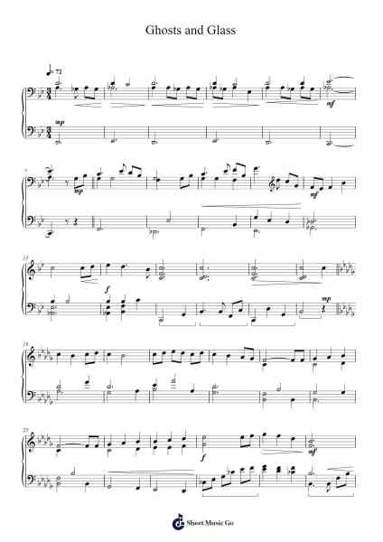 Ghosts and Glass Sheet Music by Martin O'Donnell-Arr.Ivessid