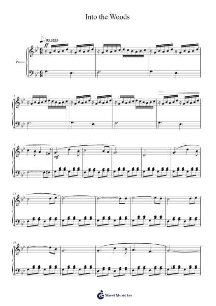 Into the Woods Sheet Music by Omar Núbez-Arr.Milllas