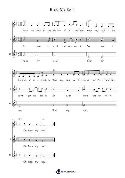 Rock My Soul Bladmuziek van -Arr.Dunbeck