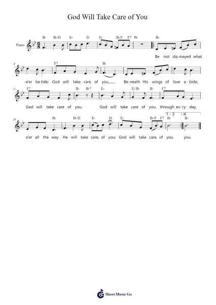 God Will Take Care of You Sheet Music by W. Stillman Martin-Arr.Sailshead Verborn
