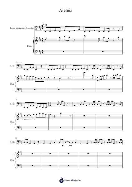 Aleluia Sheet Music by George Frideric Handel-Arr.Clepert
