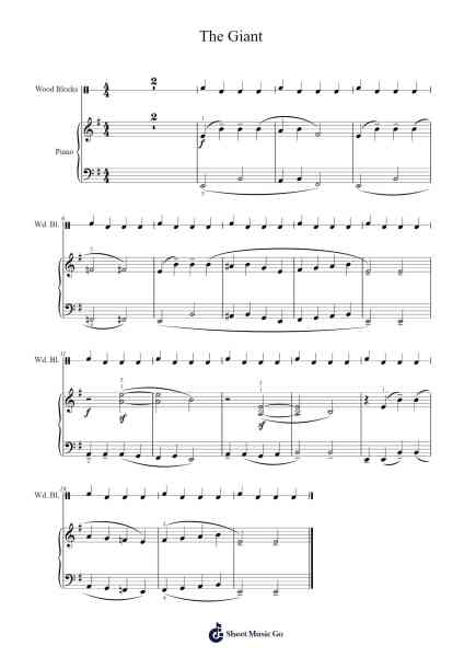 The Giant Sheet Music by Lajos Papp-Arr.Flowerthan